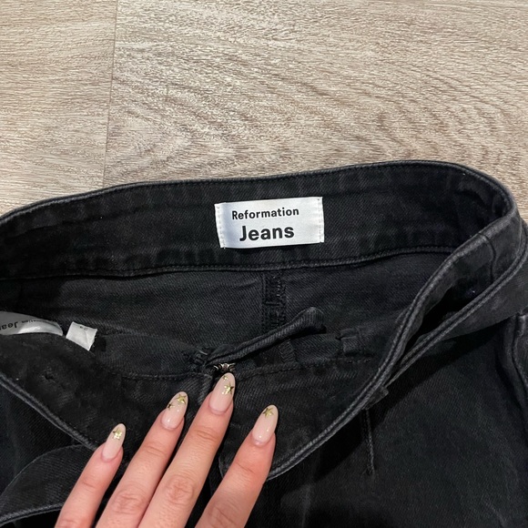 Reformation high-waisted belted skinny jeans - Picture 2 of 5